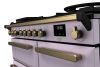 Rangemaster ESDL100DFPHTH/AB1 100cm Wide Dual Fuel Range Cooker - Heather / Antique Brass - A Rated