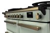 Rangemaster ESDL100DFPMNT/AB1 100cm Wide Dual Fuel Range Cooker - Mint / Antique Brass - A Rated