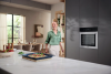 Miele H2761BP 76L Built-In Electric Single Oven with Pyrolytic Cleaning in Clean Steel - A+ Rated