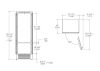 Bertazzoni REF755BBRPTT Professional Series Fully Integrated Plumbed-In 70/30 Fridge Freezer Frost Free - F Rated