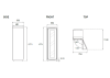 Bertazzoni RWC177B4TPNP 60 cm Built-in Wine Cooler Column Panel Ready