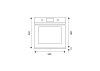 Bertazzoni FMOD6117PTG3 Modern Series TFT 60cm Oven 11 Functions PYRO Gold