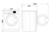 Hotpoint CHDC92WWGDUK Freestanding Condenser Tumble Dryer