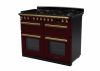 Rangemaster ESDLB110DFPBOR/AB1 110cm Dual Fuel Range Cooker BC Bordeaux /Antique Brass A-Rated