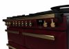 Rangemaster ESDLB110DFPBOR/AB1 110cm Dual Fuel Range Cooker BC Bordeaux /Antique Brass A-Rated