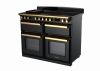 Rangemaster ESDLB110EIPGBL/AB1 110cm Induction Range Cooker ESTEL DLX BC –Black Gloss / Antique Brass - A Rated