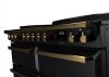 Rangemaster ESDLB110EIPGBL/AB1 110cm Induction Range Cooker ESTEL DLX BC –Black Gloss / Antique Brass - A Rated
