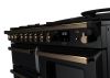Rangemaster ESDLO110DFPGBL/AB1 110cm Dual Fuel Range Cooker OC Gloss Black /Antique Brass A-Rated