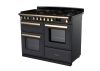 Rangemaster ESDLO110DFPSLT/AB1 110cm Dual Fuel Range Cooker OC Slate /Antique Brass A-Rated