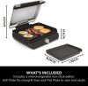 Ninja GR101UK Sizzle Grill & Flat Plate - Black
