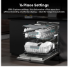 Hisense HV16AUK Full-Size Fully Integrated Dishwasher - 16 Place Settings - A Rated