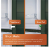 Hotpoint HPK2 5292 B4UK 178cm 70/30 Integrated Frost Free Fridge Freezer with Sliding Hinge System