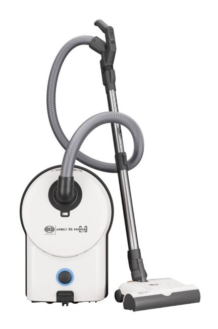Sebo 90951GB AIRBELT D4 PREMIUM 2.0 Bagged Cylinder Vacuum Cleaner White