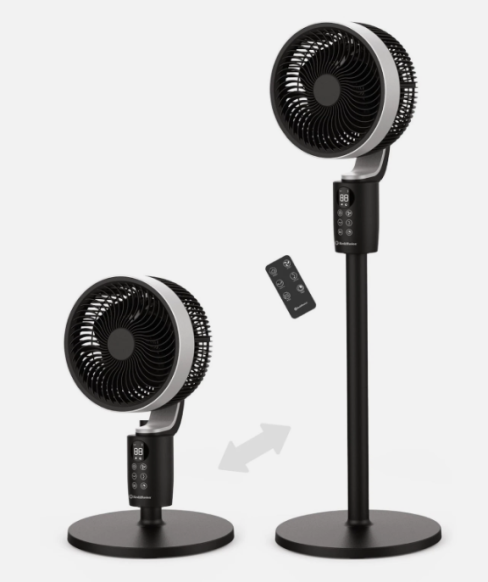 Rediffusion REDAC04BK Oscillating Pedestal Fan, Air360 Black
