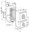 Liebherr ICBNDI5163 No Frost Integrated Fridge Freezer, Fixed Hinge, 70/30, D Rated