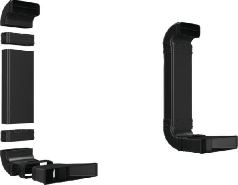 Bosch HEZ9VDKR0 Recirculation accessory kit partly ducted for worktop depths of 70 cm or larger.