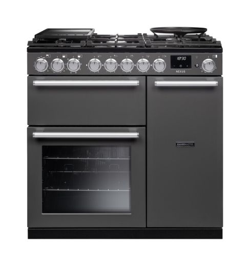 Rangemaster NEX90DFPSLT/CM1 NEXUS  90cm Range Cooker Dual Fuel in  Slate A Rated