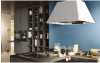 Elica IKONA-WH Ikona Light 60cm Wide Suspended Island Hood, White A Rated