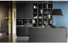 Elica IKONA-BLK Ikona Light 60cm Wide Suspended Island Hood, Black A Rated