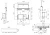 Elica GETUP-IRON 85cm Wide Down Draft Extractor - Cast Iron Effect - A Rated