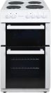 Statesman FUSION50W 50cm Wide, Twin Cavity Electric Cooker, 4 Zones In White