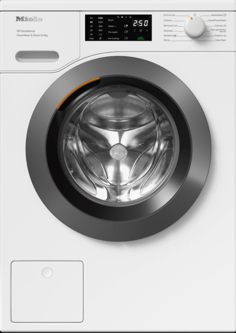 Miele WED385 WCS Freestanding 9kg, 1400spin Washing Machine In White A Rated