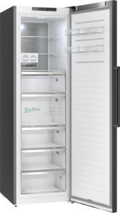 Siemens GS36NAXCG Tall Freestanding Freezer in Brushed Black Steel AntiFingerprint, NoFrost, C Energy
