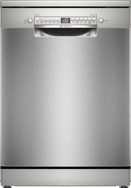 Bosch SMS2HVI06G Dishwasher 46dB, 9L, 14 place settings, Silver Inox C Rated