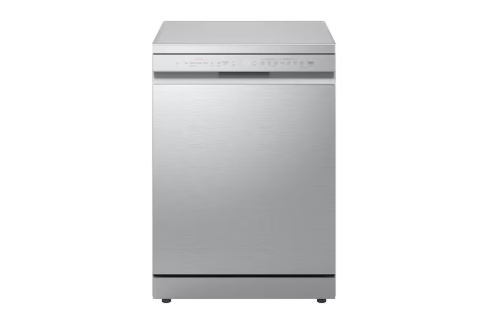 LG DF273FVS 14 Place Setting TrueSteam™ Full Size Freestanding Dishwasher, Silver A Rated