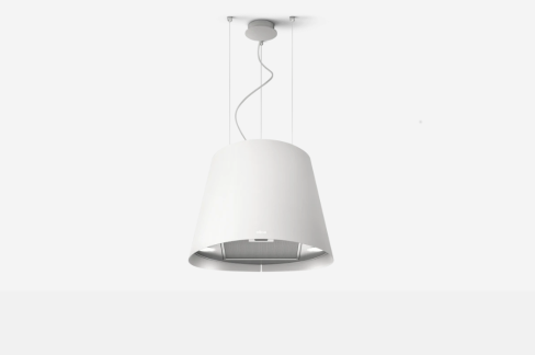 Elica JUNO-LED-WH 50cm Wide Suspended Island Hood, White A Rated