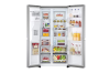 LG GSLV91MBAC 35L UVNano™ American Style Fridge Freezer, Metal Sorbet