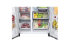 LG GSLV91MBAC 35L UVNano™ American Style Fridge Freezer, Metal Sorbet