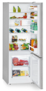 Liebherr CUELE2831 Low Frost Fridge Freezer, 80/20, Silver, E Rated