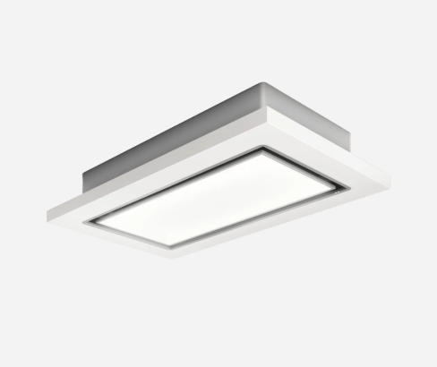 Elica LULL-AT-WW-DO 120cm Wide Ceiling Integrated - White Wood Finish - A Rated, Duct Out Version