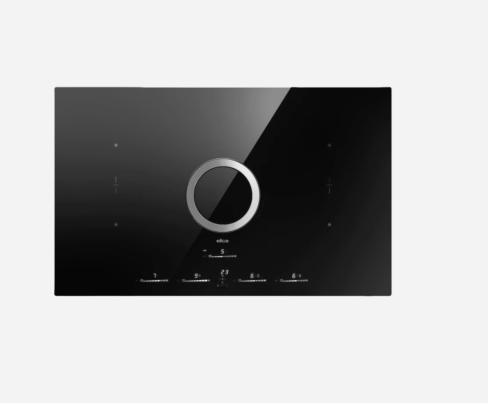 Elica NT-SW-LUX-BA 83cm Wide Venting 4 Zone Hob - White - A ++ Rated with 2 Bridge Zones with back aspiration re-circulating kit