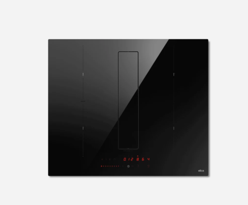 Elica NT-FIT-60 60cm Wide Venting 4 Zone Hob - Black - A Rated with 1 Bridge Zone