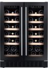 CDA CFWC624BL 60cm Freestanding/under counter double door wine cooler