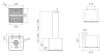 Elica PIX-WH 42cm Wide Suspended Island Hood - White - A Rated