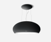 Elica PEARL-BLK 80cm Wide Suspended Island Hood - Matte Black - A Rated