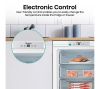 Hisense FUV124D4AWE Integrated Under Counter Freezer with Fixed Hinge System, Manual Defrost