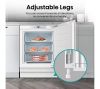 Hisense FUV124D4AWE Integrated Under Counter Freezer with Fixed Hinge System, Manual Defrost