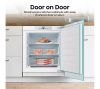 Hisense FUV124D4AWE Integrated Under Counter Freezer with Fixed Hinge System, Manual Defrost