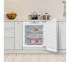 Hisense FUV124D4AWE Integrated Under Counter Freezer with Fixed Hinge System, Manual Defrost