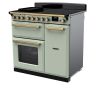 Rangemaster ESDL90EIPMNT/AB1 90cm Wide Induction Range Cooker - Mint / Antique Brass - A Rated