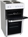 Statesman FUSION50W 50cm Wide, Twin Cavity Electric Cooker, 4 Zones In White