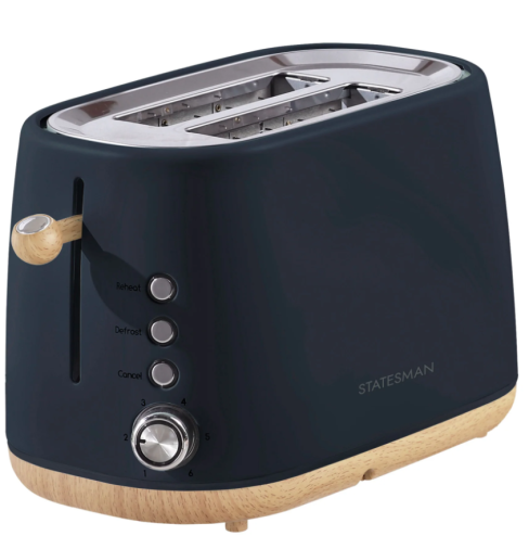 Statesman SKT05090NB 900W 2 Slice Scandi Toaster - Navy Blue