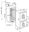 Liebherr ICNC5103 No Frost Integrated Fridge Freezer, Fixed Hinge, 70/30, C Rated