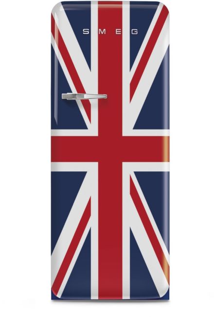Smeg FAB28RDUJ6 60cm 50s Style Right Hand Hinge Fridge with Icebox Union Jack