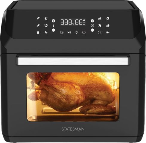 Statesman SKAO15017BK Digital Air Fryer Oven 15 Litre, 1700W in Black