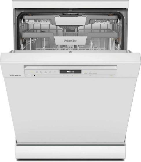 Miele G7600SC WH Autodos with Powerdisk Freestanding Full Size Dishwasher In White A Rated